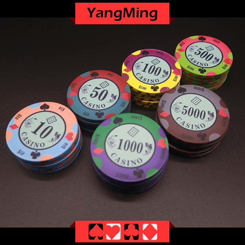 Custom Printed Design/ Poker Chips Casino Games Ceramic Casino Chips Ym-Cp007