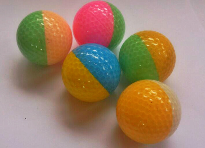 High Quality Two Pieces Two Color Crystal Golf Ball