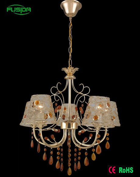 Die Casting Copper Glass Type Chandelier for Home
