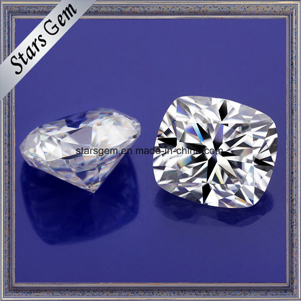 Customerize Fancy Cut Cushion Shape Moissanite Synthetic Diamond for Rings