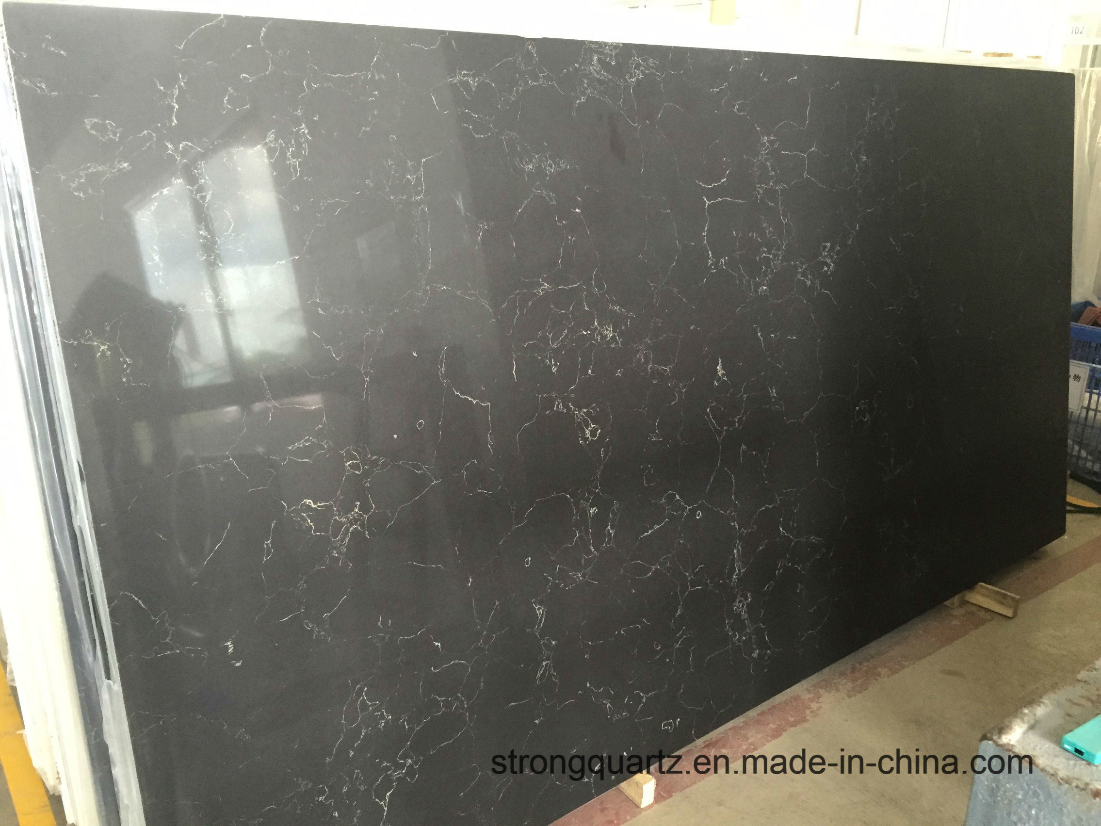 Quartz Countertop Engineered Stone for Countertops 5100 Vanilla Noir