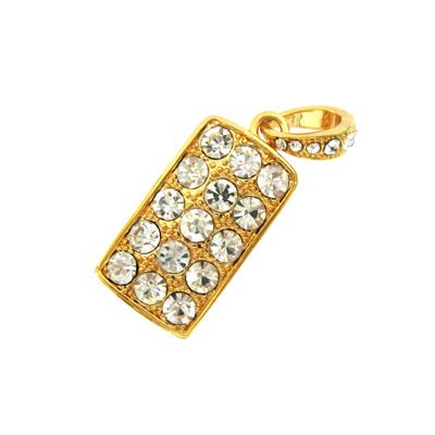 Diamond/Jewelry Crystal Gold USB Flash Drive