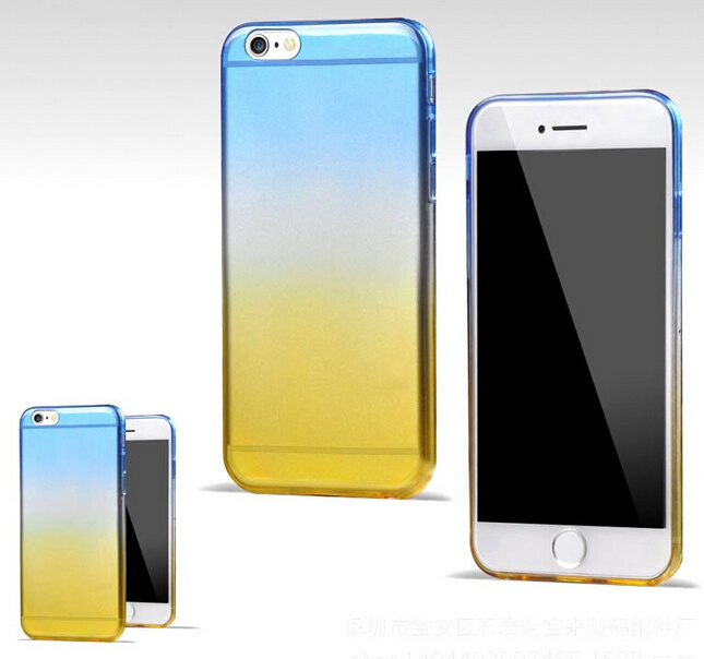 Gradual Transparent Soft TPU Crystal Clear Case Skin Cover for iPhone 6/6 Plus 5s