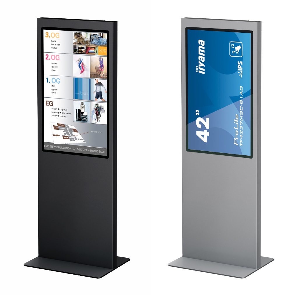55-Inch Sunlight Readable Floor Stand Digital Signage with Android OS