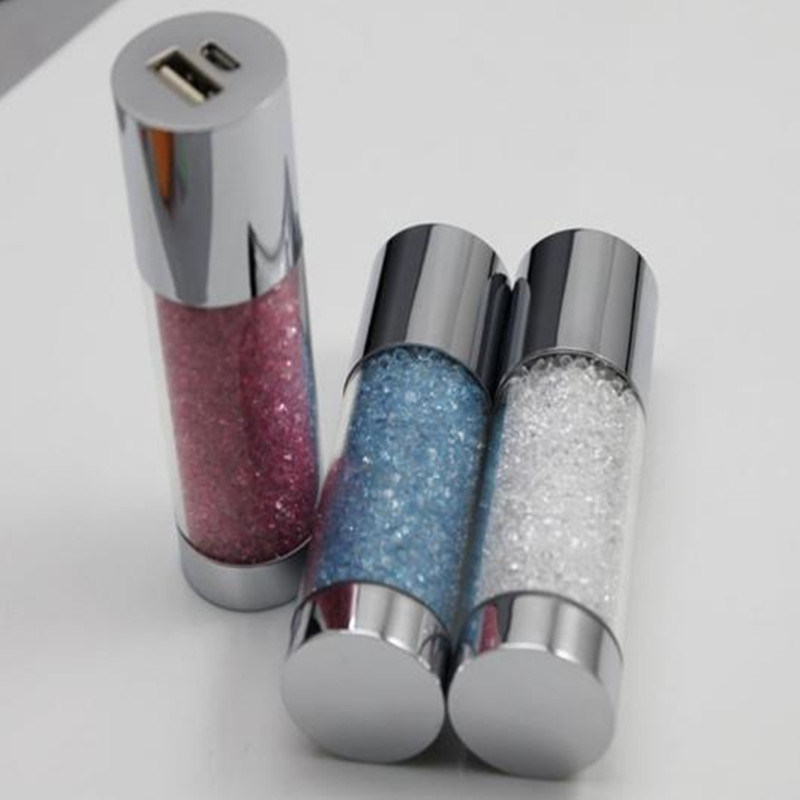 Aluminum Alloy Plus Crystal Shell Mobile Charger 2000mAh Power Bank