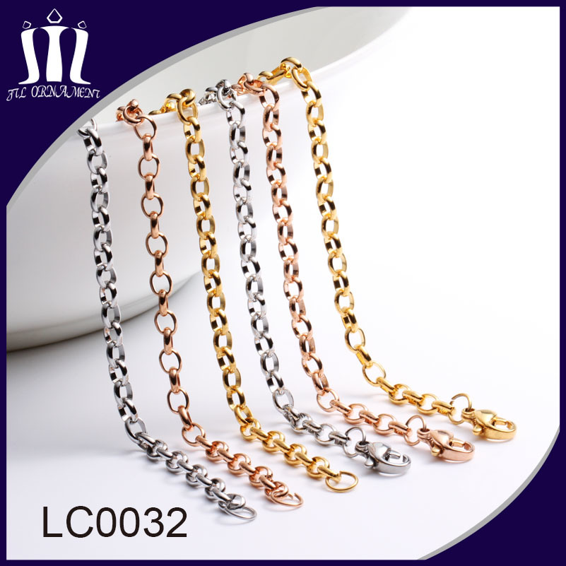 High Quality Ball Chain Rose Gold Necklace