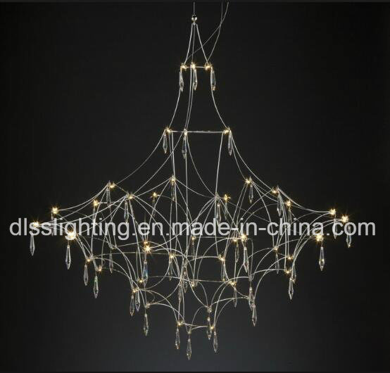 European Style Crystal Penthouse Flats Decoration LED Tree Chandeliers