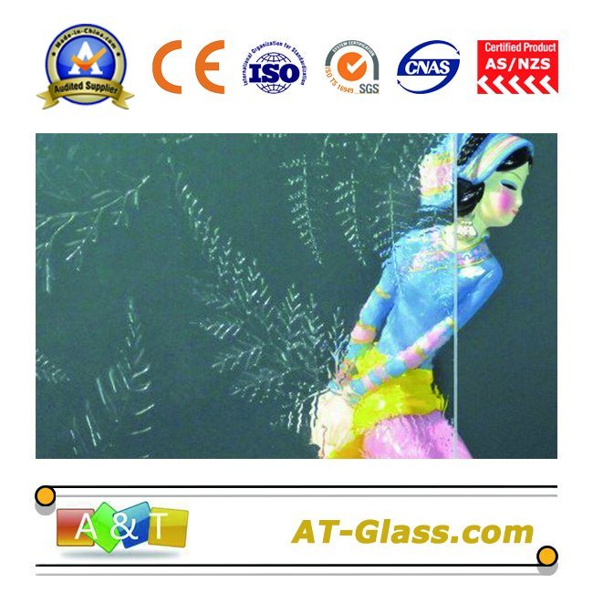 3-8mm Clear Fernlite Patterned Glass Used for Window, Furniture, etc