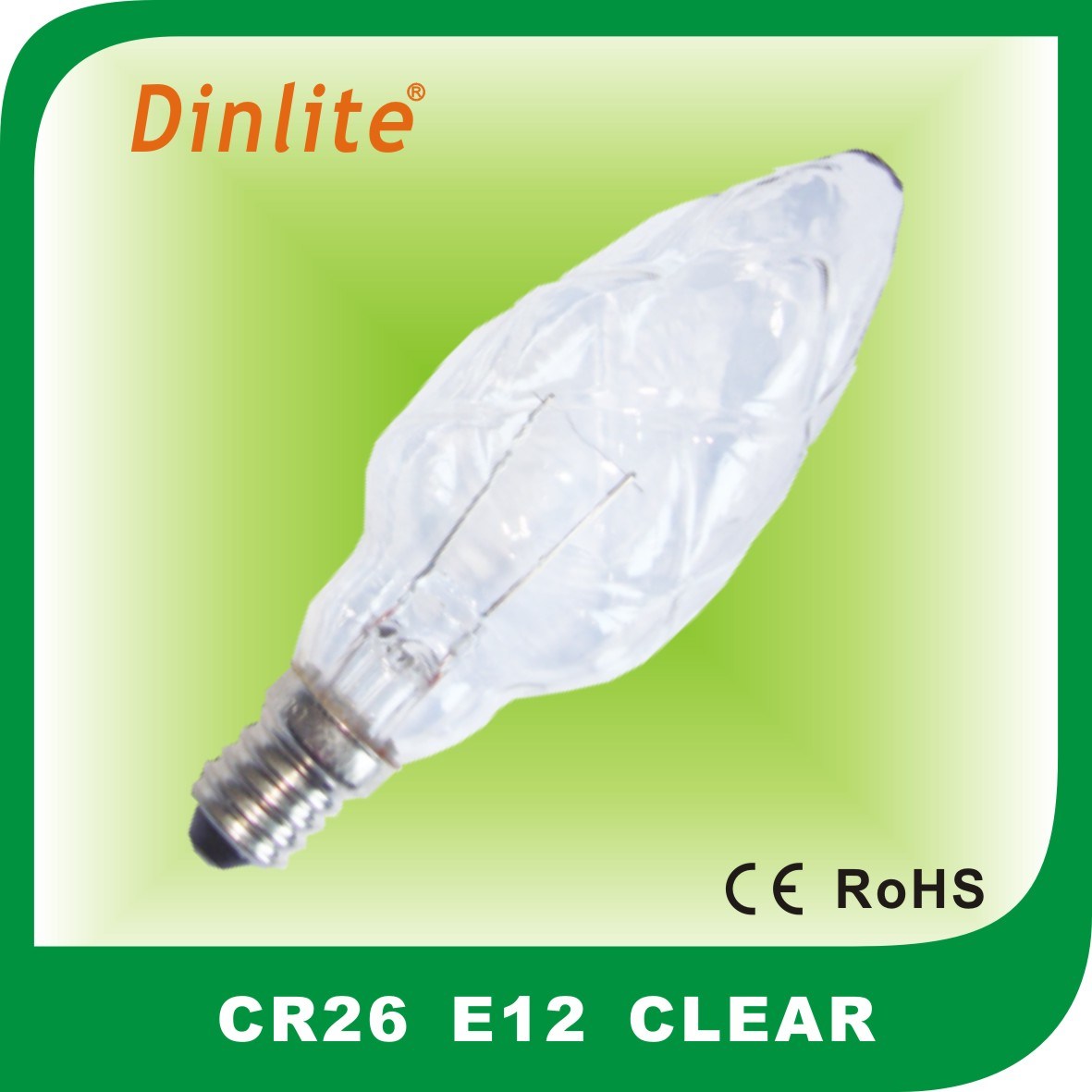 Unique C26 E12 crystal lattice Clear incandescent bulb