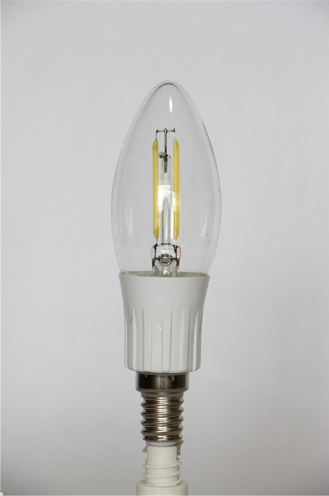 3W Cw Golden COB Filament Tailed Candle LED Lamp