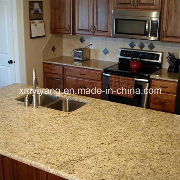 Natural Granite Giallo Fiorito Kitchen Countertop
