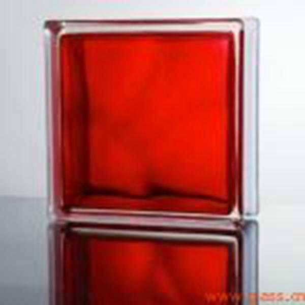 Red Color Glass Blcok for The Wall
