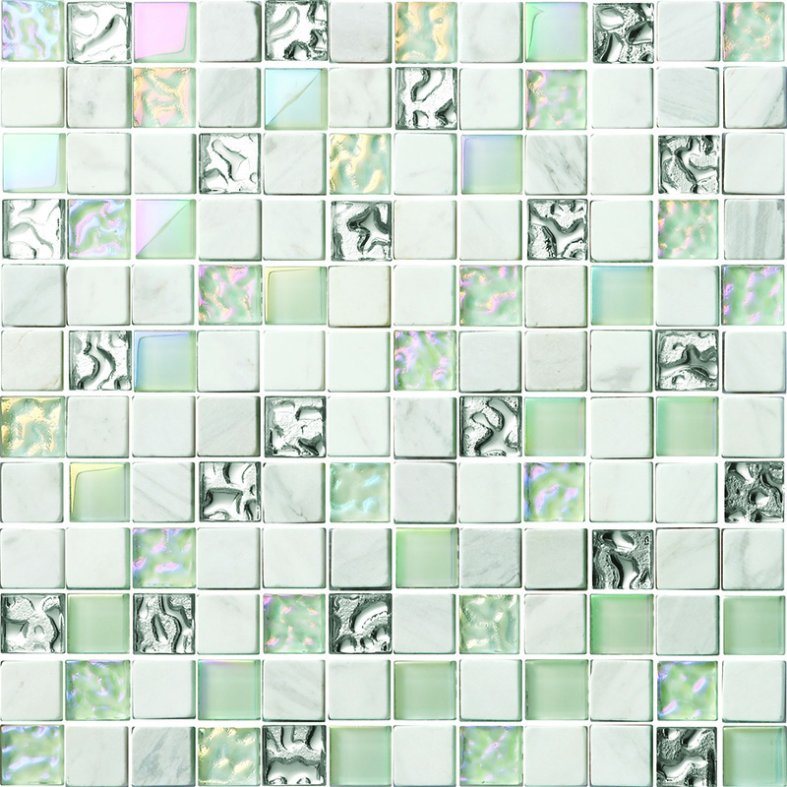 Hot Sale Mixed Color Crystal Glass Mosaic for Swimming Pool Price in Thickness