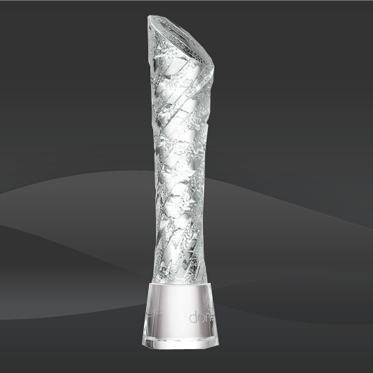 Frosted Ice Tower Crystal Award (MP-OPT6013)