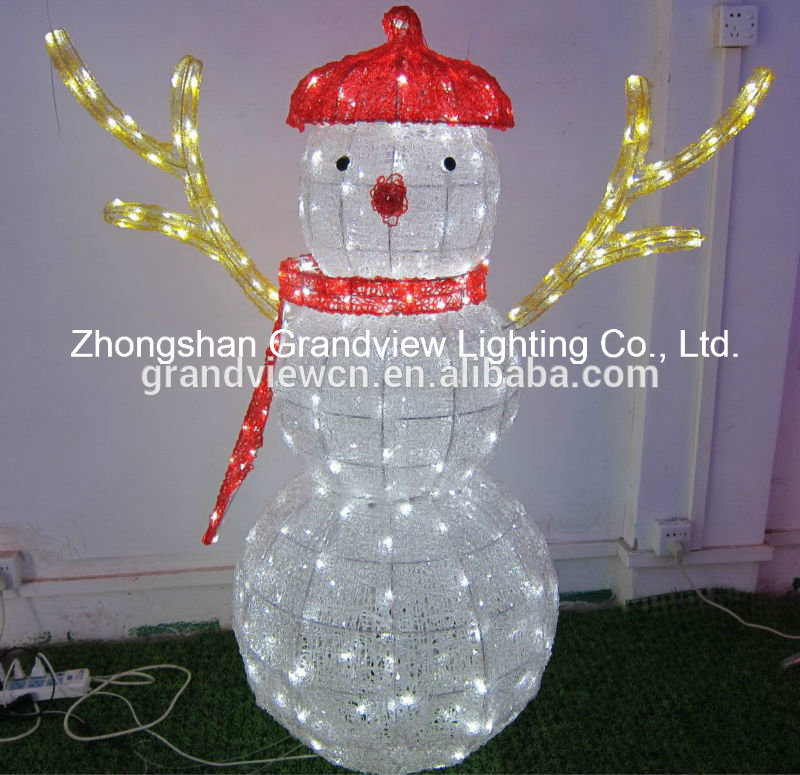 LED 3D Snowman Motif Xmas Lights