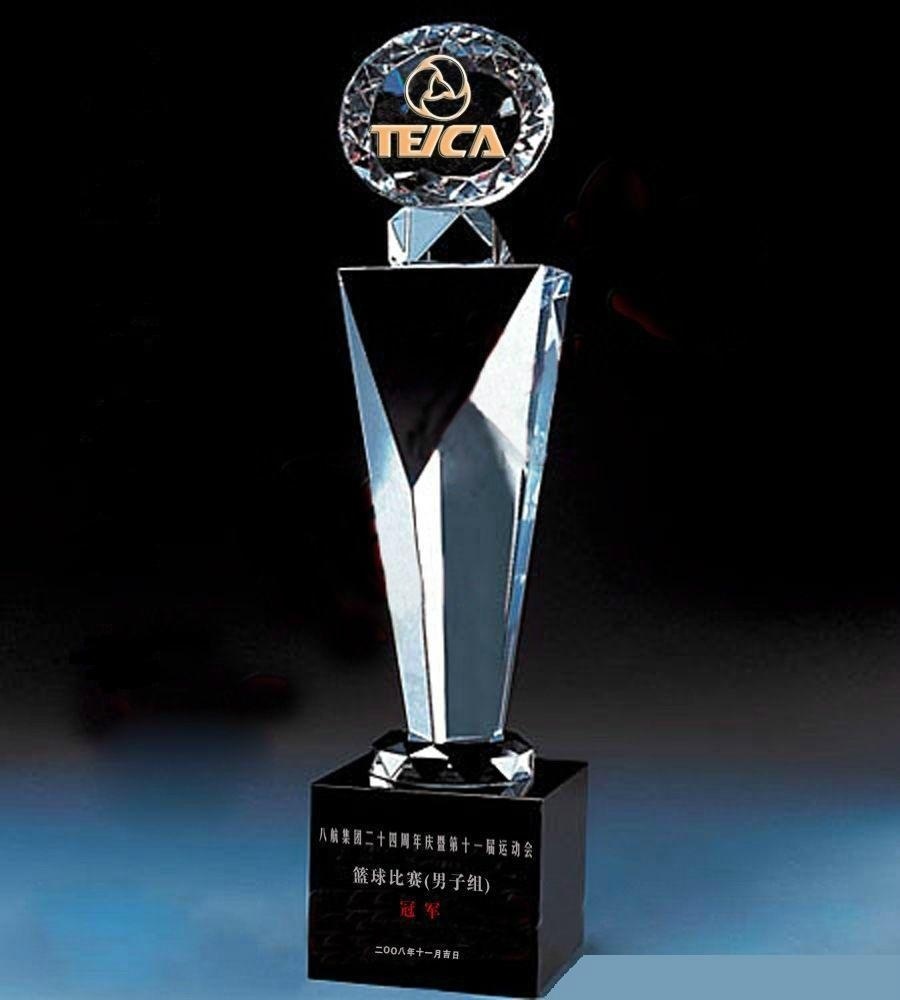 Blank K9 Clear Glass Diamond Award Crystal Trophy