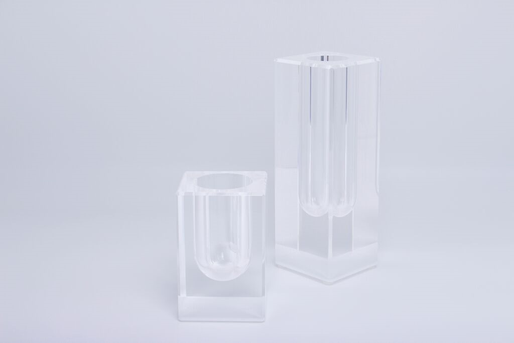 Crystal Transparent Acrylic Bloomin Petite Vase.