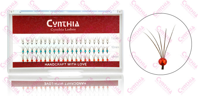 Best Quality Attractive Sable Hair Flare Eyelashes with Crystal