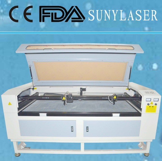 Fast Speed CO2 Wool Laser Cutting Machine with Two Heads