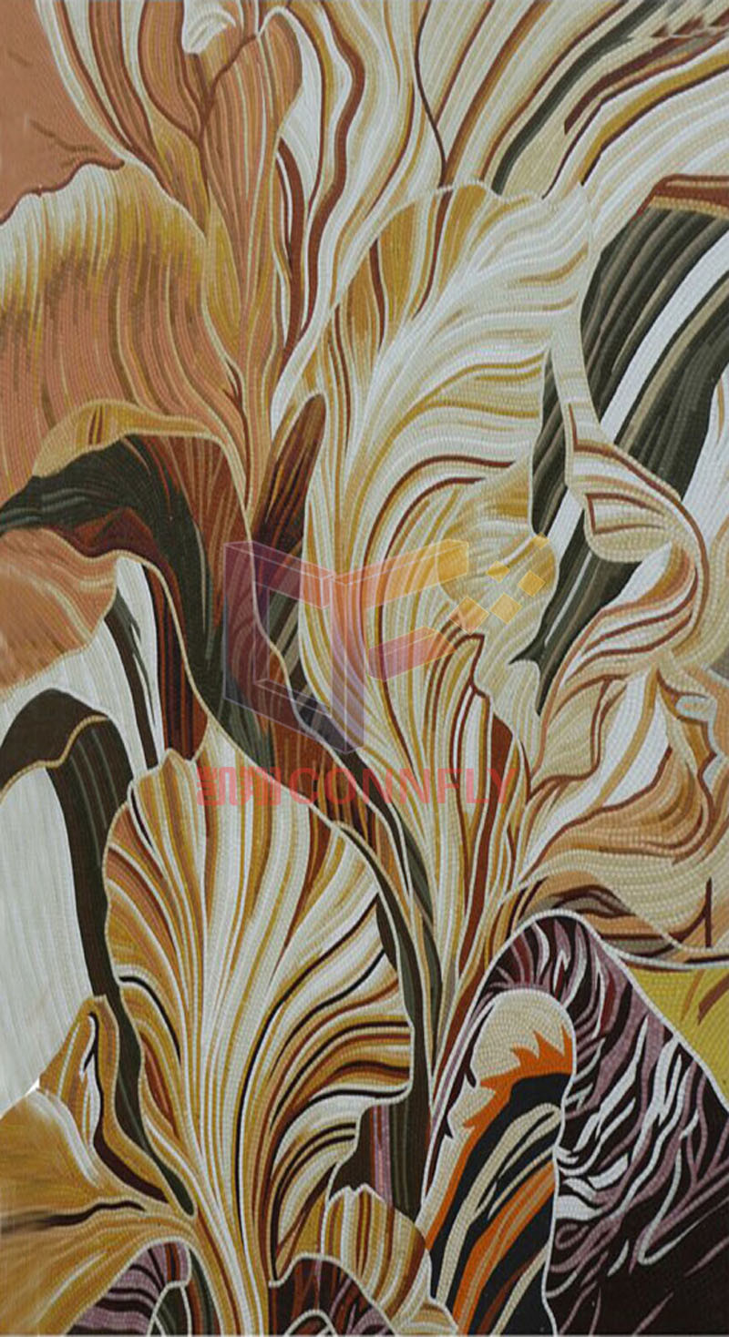 Impressionism Painting for Wall Decoration by Hand-Cut Glass (CFD233)