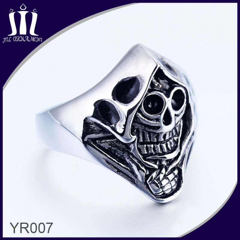 Yr007 Skeleton Head Ring