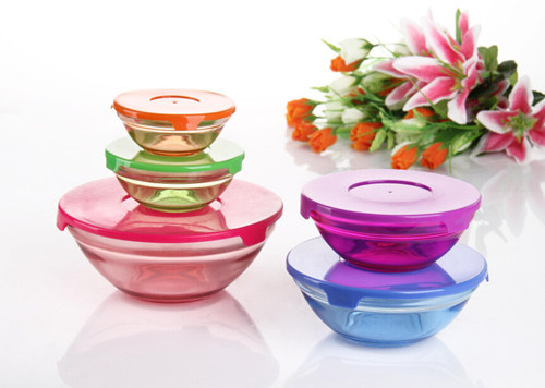 5PCS Color Sprayed Glass Bowl Set GB1401-5/P