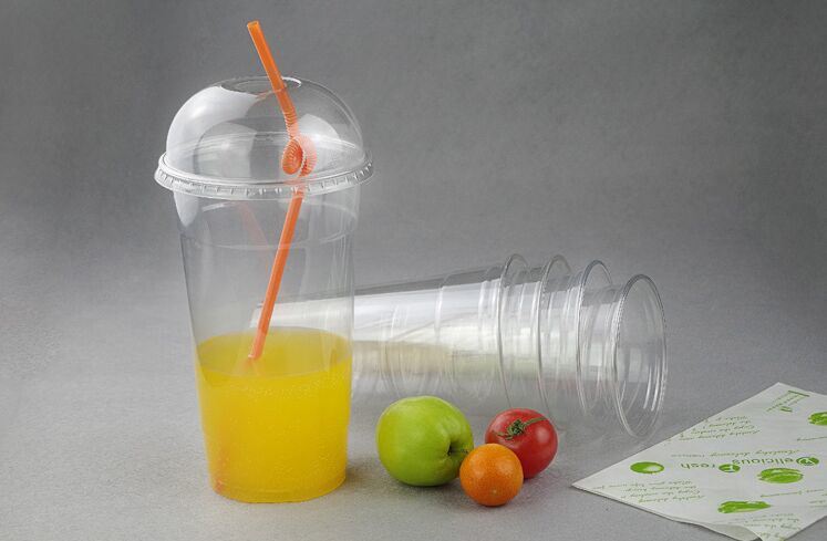 Disposable Pet/Plastic Compostable Eco-Friendly Cups with Dome Lid