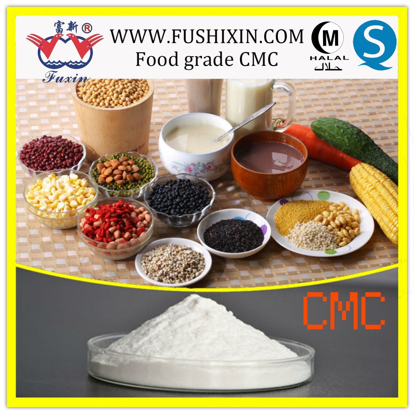 Natrium Carboxymethylcellulose Sodium CMC Food Stabilizer