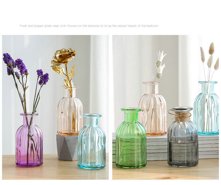 Countryside Glass Vase for Home Decoration