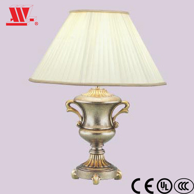 Traditional Table Lamp with Fabric Lampshade Wl-59154