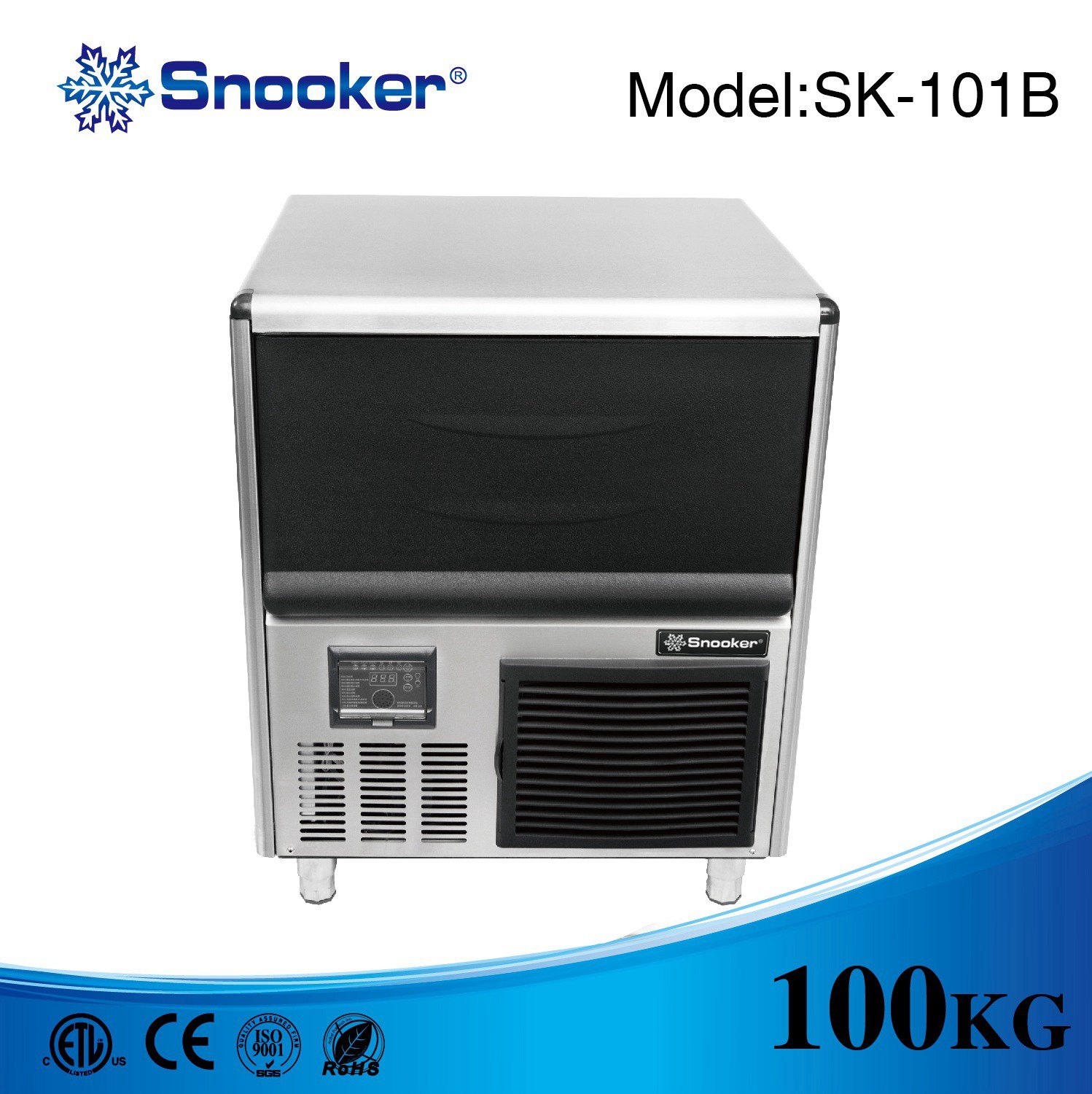 Ice Shape Cube Ice Maker 100 Kg/D with Ce Certification