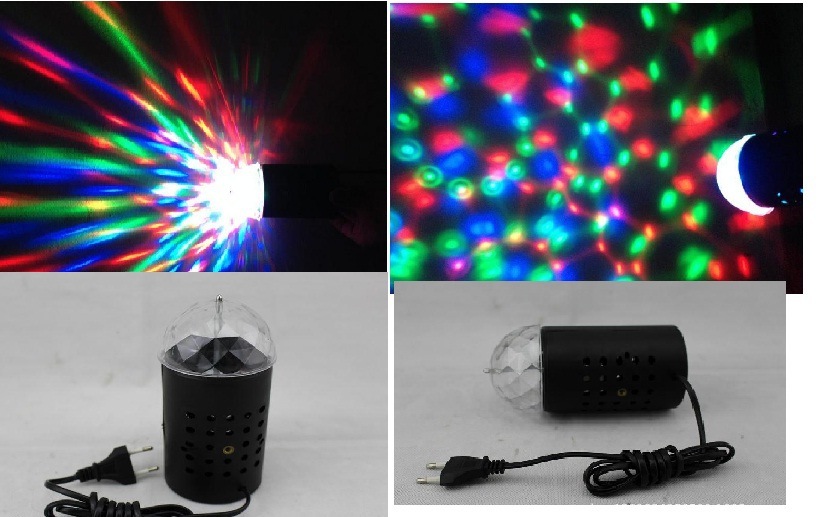 DJ Majic Ball Stage Light Disc Light 3W LED RGB Light Crystal Magic Ball Laser Stage Lighting for Party