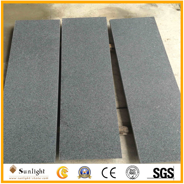 Matt/Honed Surface G654 Padang Dark Grey Granite Stair with Step & Riser