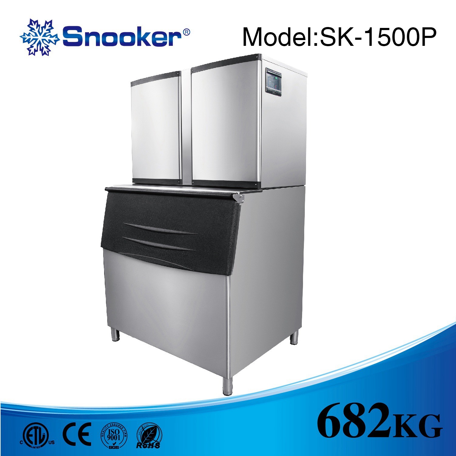 Sales Service Provided Block Ice Machine with Cheap Price 682kg/Day