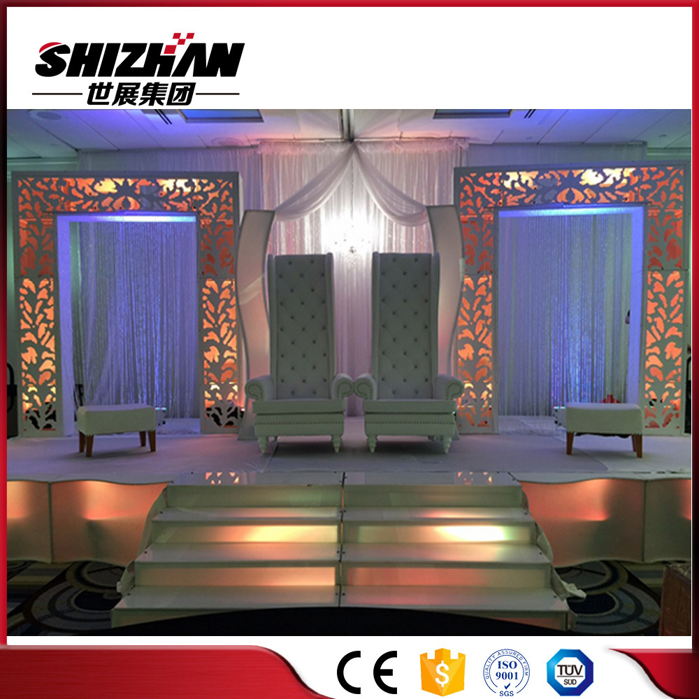 Indian Wedding Crystal Mandaps Stage Decoration Aluminum Structure