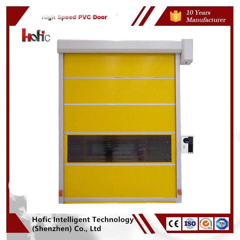 Automatic PVC High Speed Roll up Door with Ce Approved