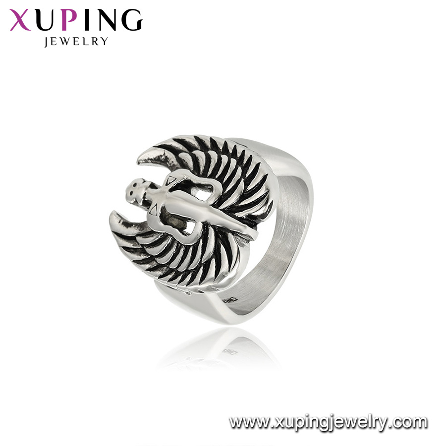 R-43 Xuping Wing Shaped Stainless Steel Jewelry Fashion Ring for Women