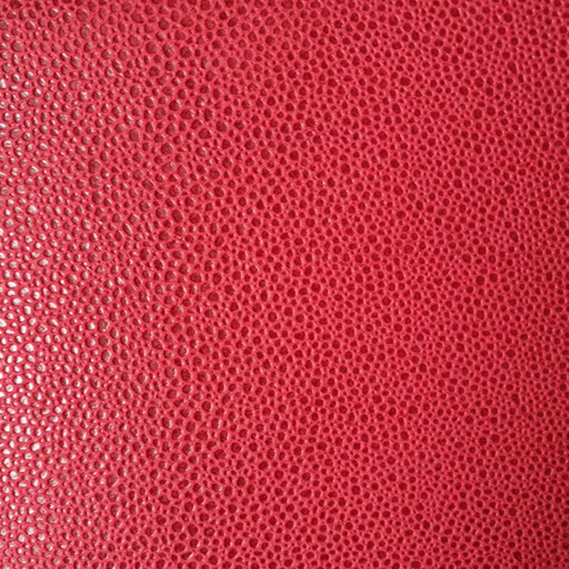 Embossed Hami Melon Shaped Suede Microfiber PU Leather for Shoes Bags (HS-M1703)