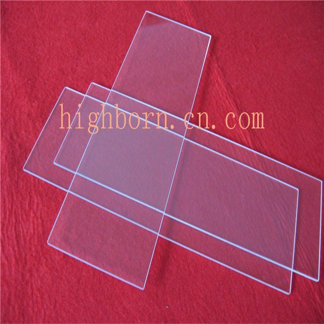 Thin Rectangle Quartz Glass Plate