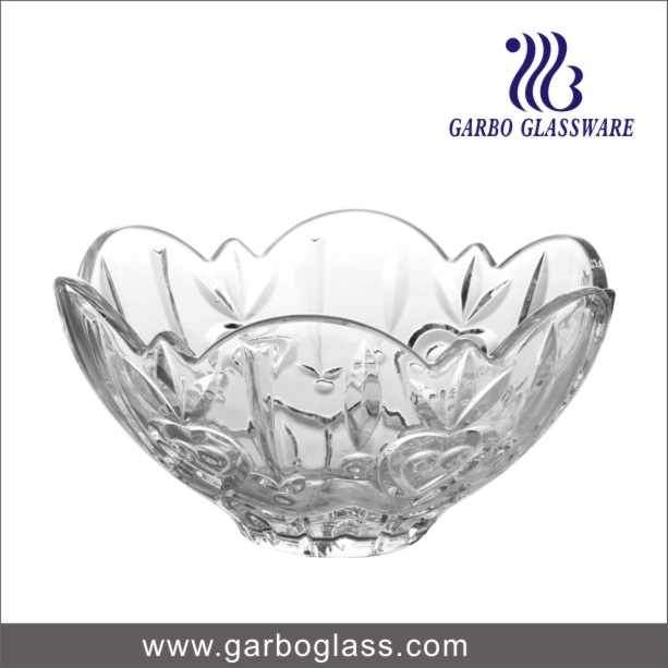 Decorative Glass Salad Bowl Fruit Bowl (GB1612AX)