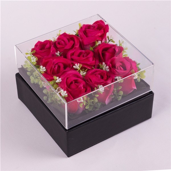 Hot Selling Acrylic Rose Box Crystal Flower Box Gift Box