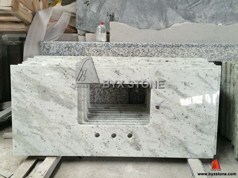 Andromeda White Granite Bathroom Countertop/Granite Vanity Top