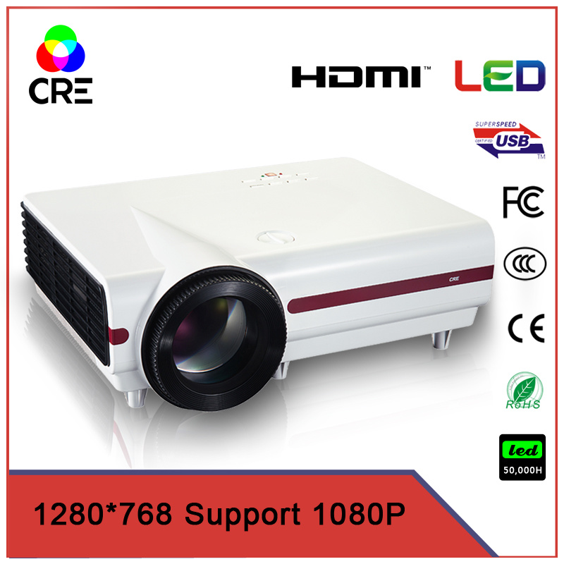 Support 1080P LED LCD Home Theater Projector