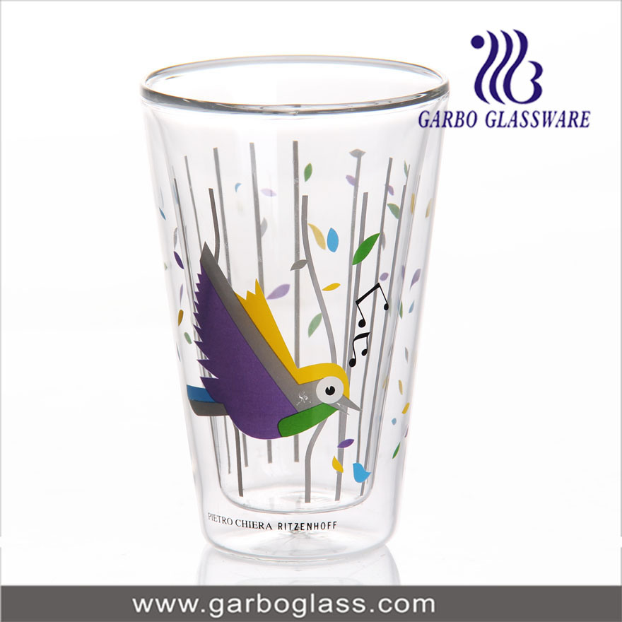 Stock Double Wall Glass Cup for Coffee