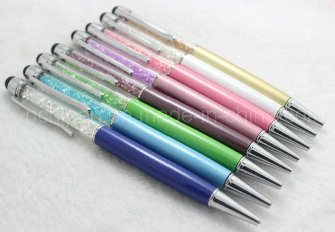 Luxury Crystal Touch Metal Pen for Ladies Gift