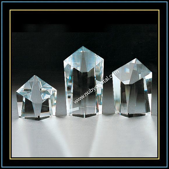Decorative K9 Blank Crystal Block Slant Top