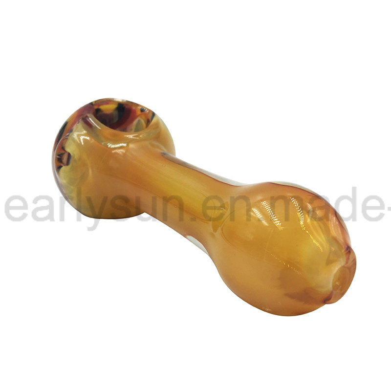 Colorful Spoon Hand Pipes Hookah Tobacco Glass Smoking Pipe (ES-HP-467)