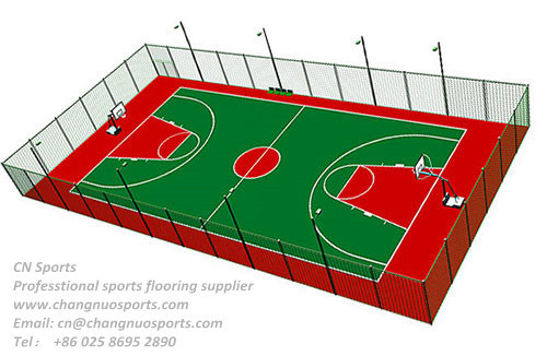 Sports Flooring Coating for Basketball Playground