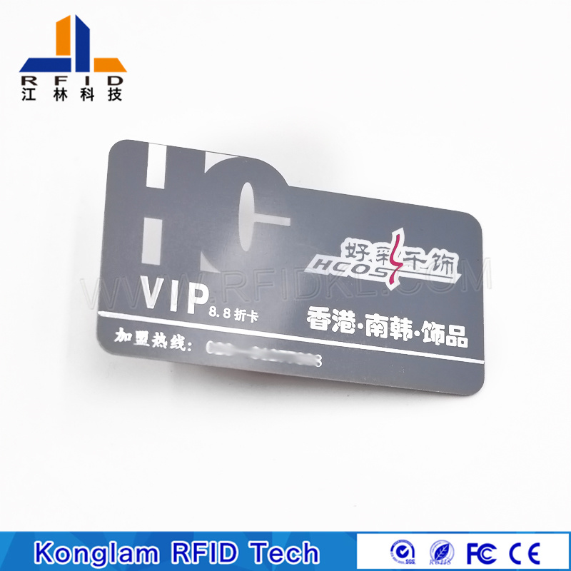 Drop-Proof Laser Code RFID Business PVC Card for Parking Management