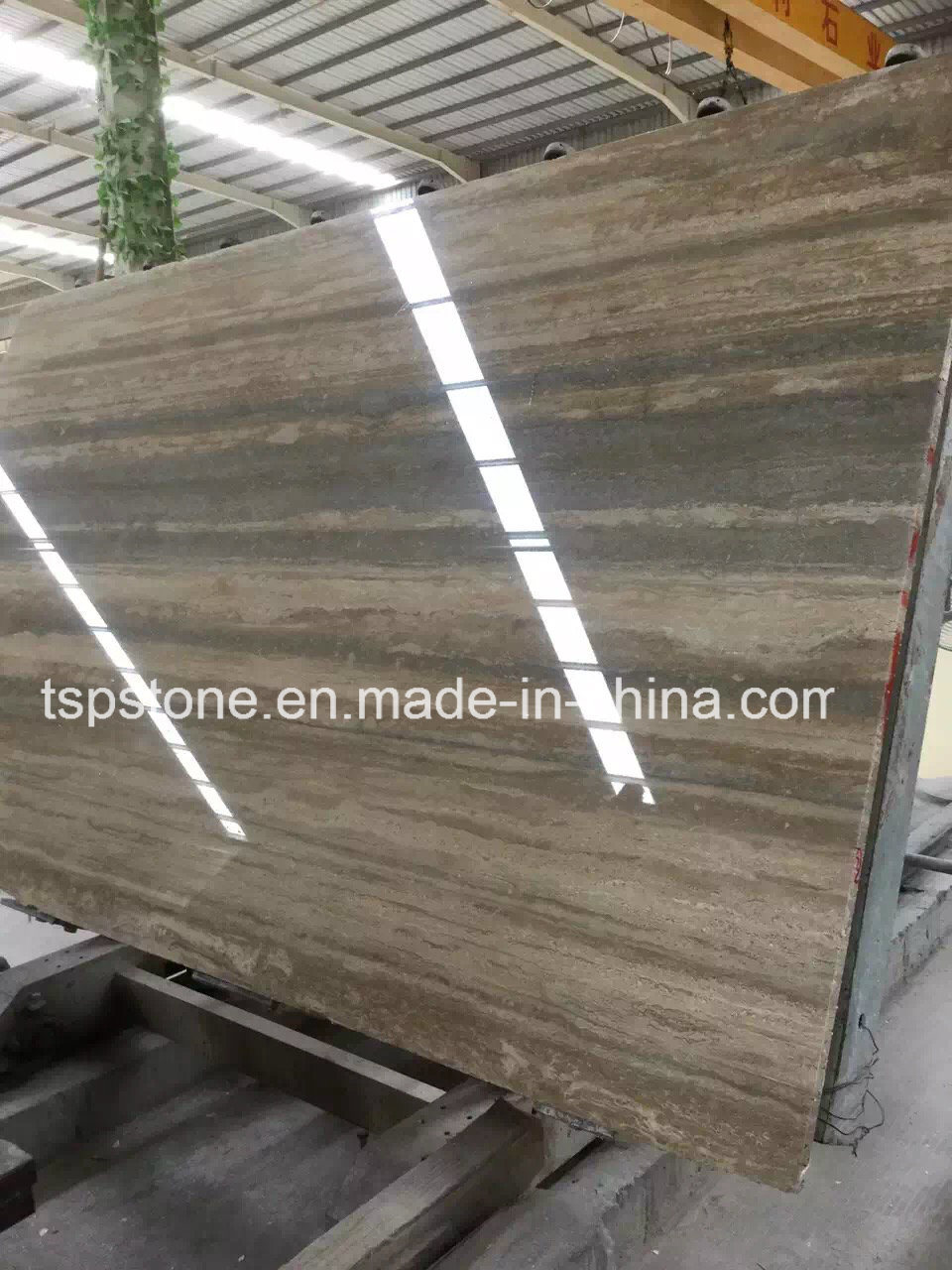 Italian Silver Travertine Marble Slabs for Project